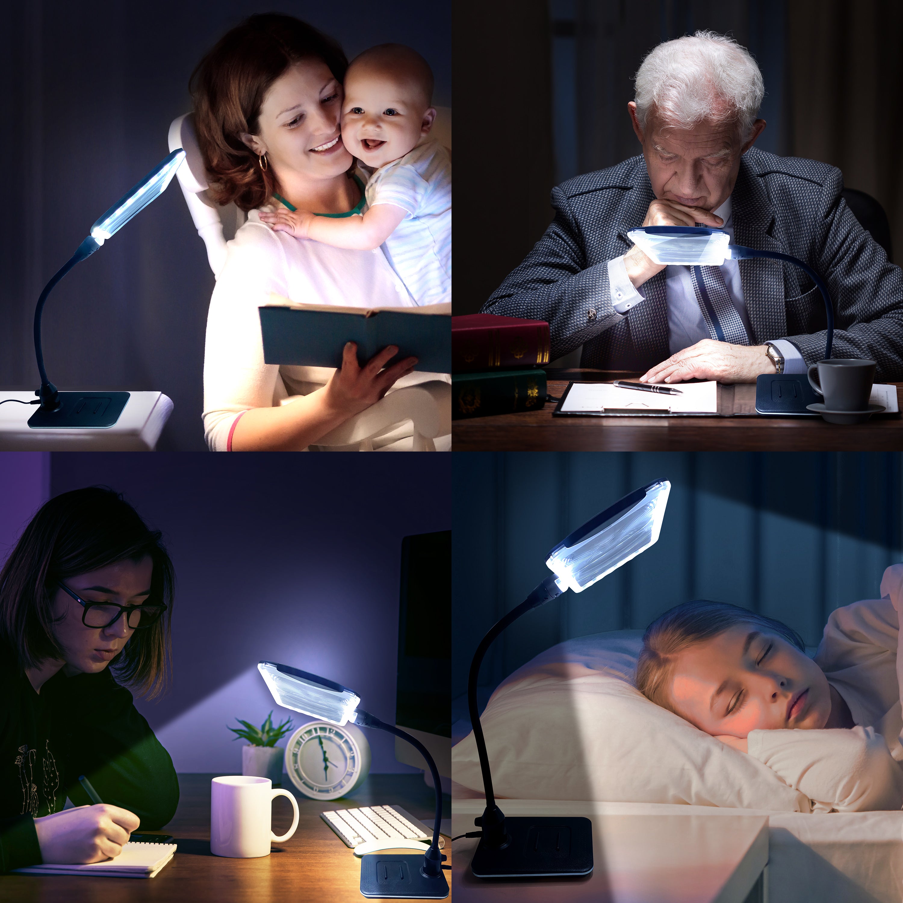 LED Magnifying Lamp with Clamp, Raweao 3X Lighted Hands Free Magnifying  Glass with Light for Reading, Seniors, Hobbies, Craft