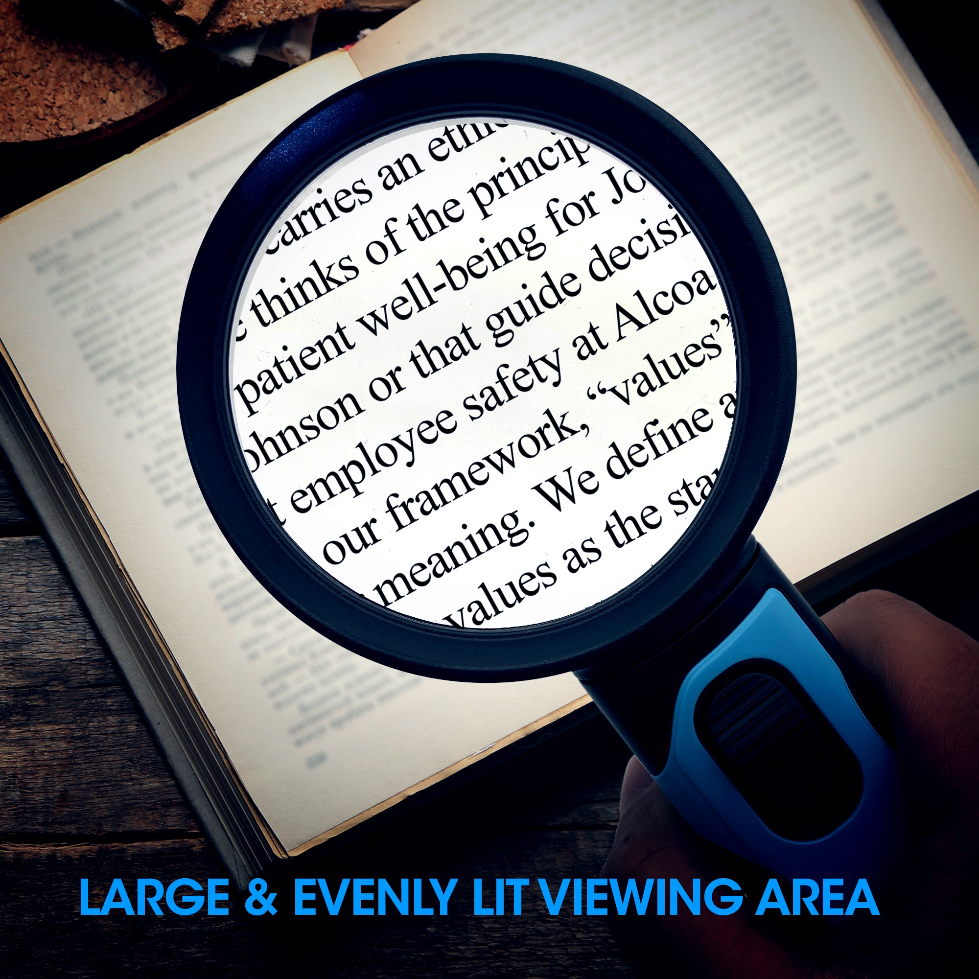 Magnifying Glass With Light 2.5x 5x Handheld And Standing Magnifying Glass  2 Led Illuminated Lighted Magnifier For Seniors Reading Inspection Jewelry